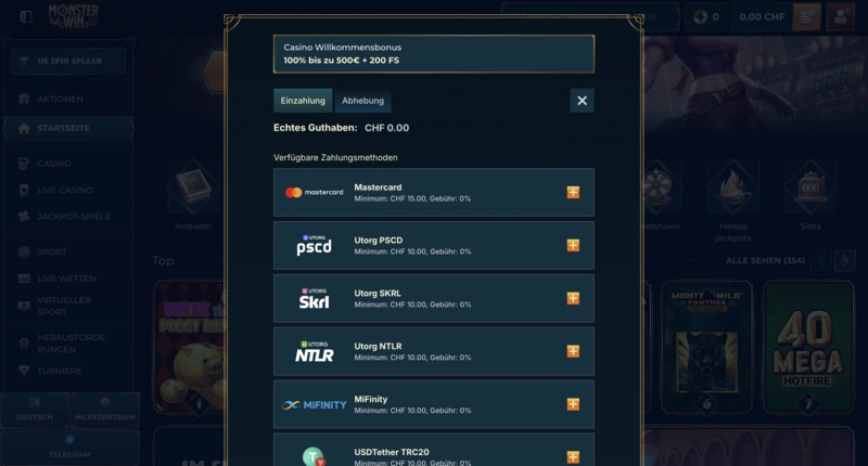 Monsterwin Deposit
